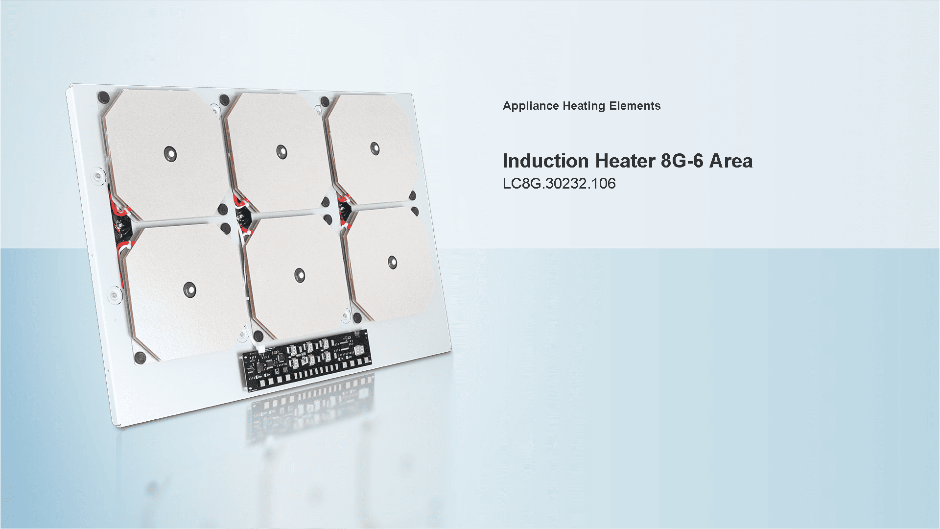 Product actual picture of 8G 6-area induction heater