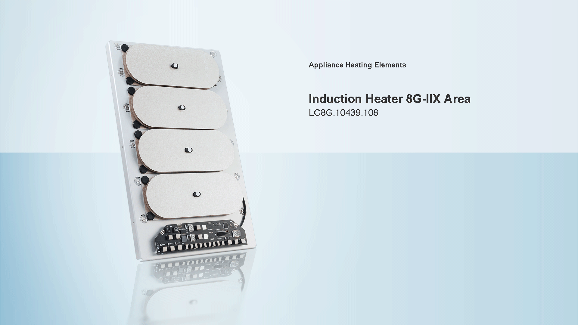 Product actual picture of 8G X2-area induction heater